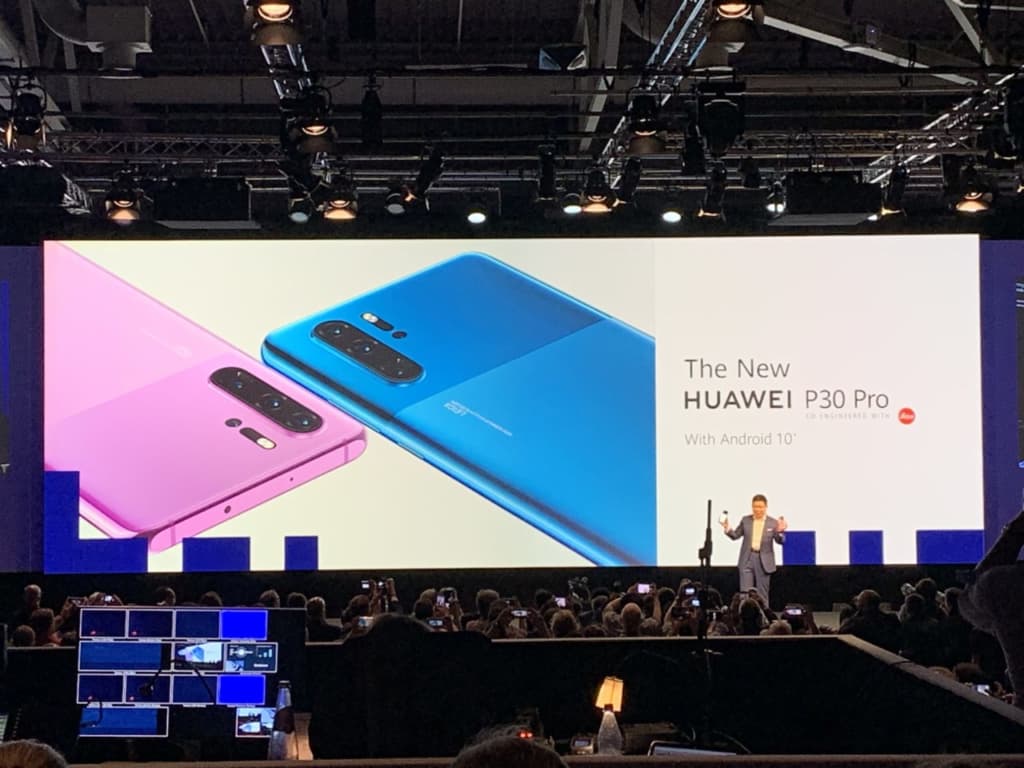 Huawei tiết lộ màu sắc mới của P30 Pro và Android 10