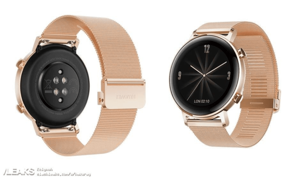 Rò rỉ hình ảnh thiết kế của Huawei Watch GT 2 trước ngày ra mắt