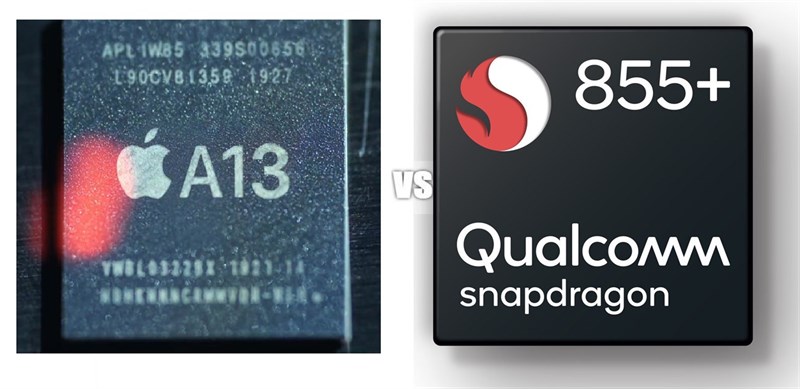 So sánh giữa chip Apple A13 Bionic và Snapdragon Qualcomm 855+