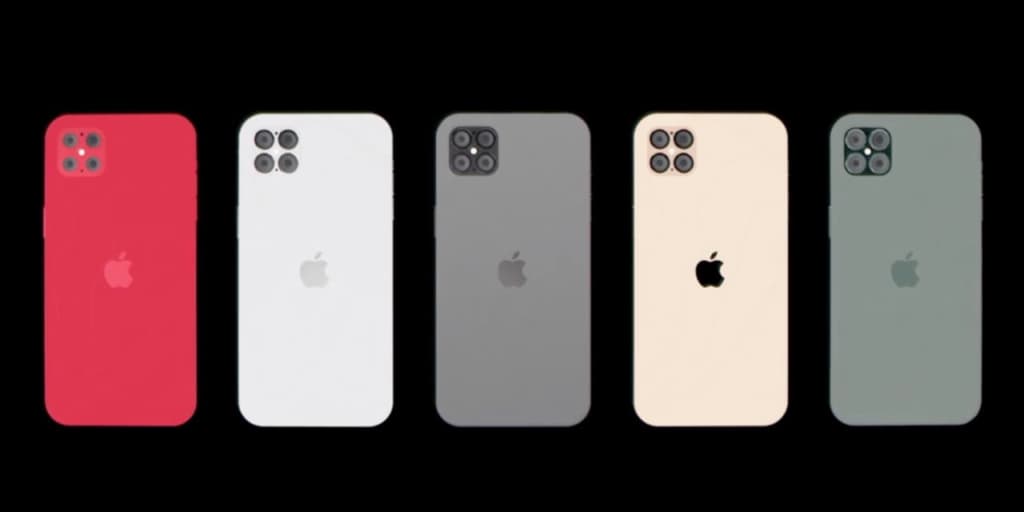Concept Apple iPhone 12 Pro với màn hình tràn viền, 4 camera sau
