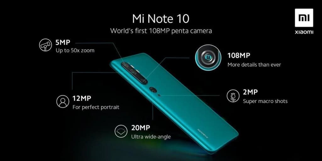 Chi tiết camera Xiaomi Mi Note 10 chính thức được xác nhận