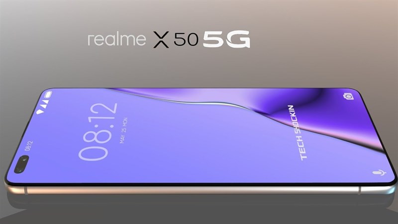 Realme X50 5G: Pin 4.500 mAh sạc siêu tốc chỉ 30 phút đầy 70% pin