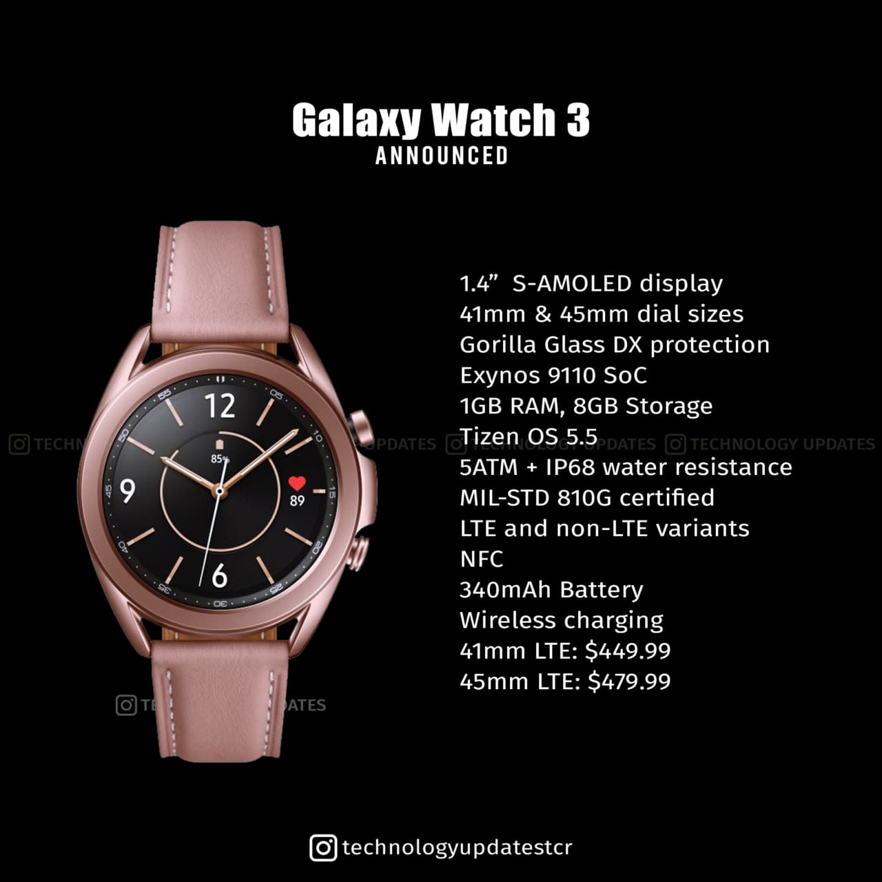 Samsung Galaxy Watch 3 ra mắt chính thức: Nhẹ hơn và mạnh hơn nhiều so với bản gốc sẽ là đối thủ cạnh tranh trực tiếp của Apple Watch