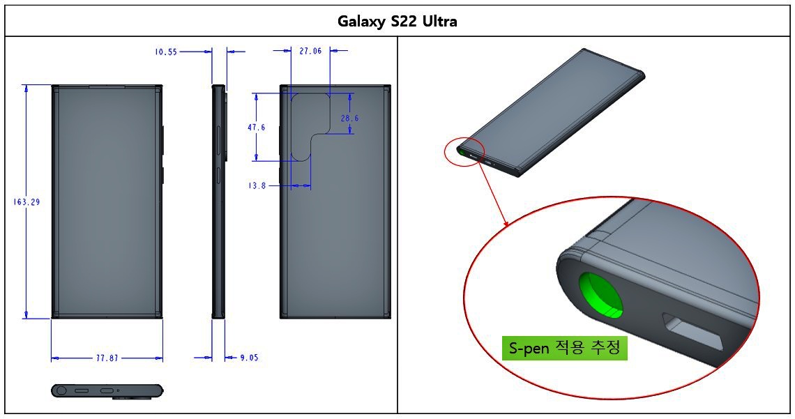 Samsung Galaxy S22, S22 Pro và S22 Ultra được tiết lộ thiết kế
